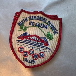 Vintage Blyth memorial Olympic ice arena patch from squaw valley